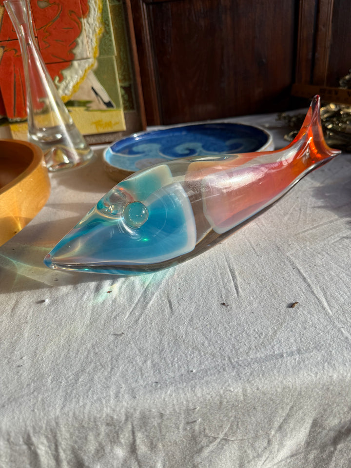 Stunning Murano? Crystal Fisj Sculpture