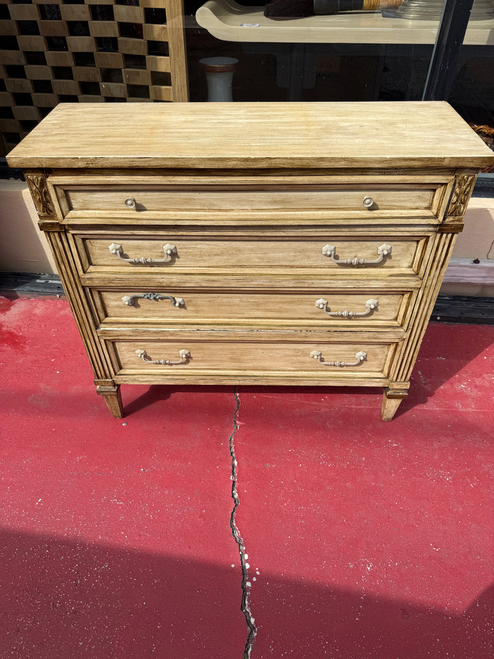 Shallow French style foyer cabinet Vintage