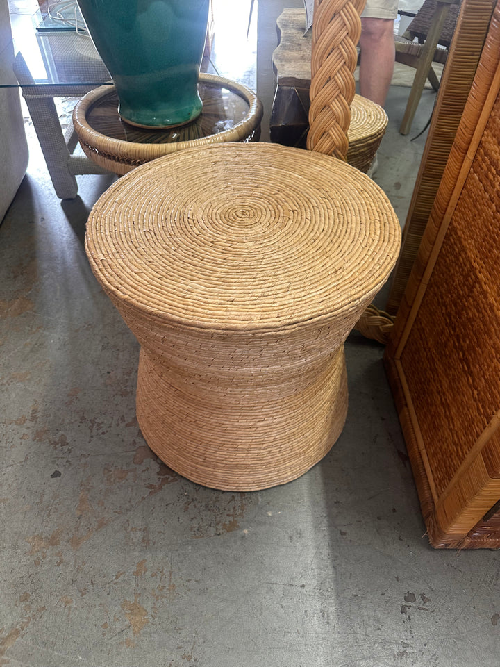 Seagrass wrapped side table