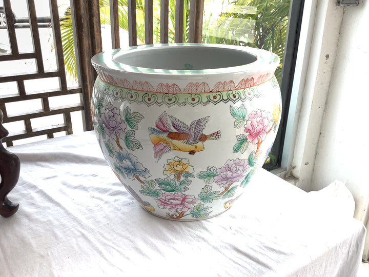 Bird/Flower Porcelain Pottery