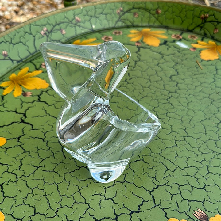Pelican crystal dish