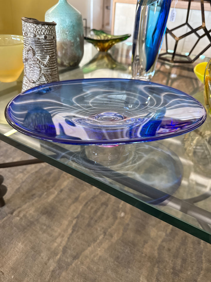 Kosta Boda blue footed bowl