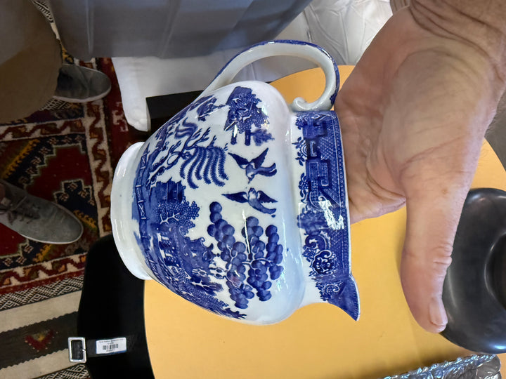 Small blue bowl pitcher