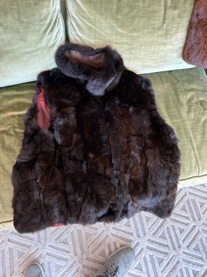Marc sleeveless fur jacket