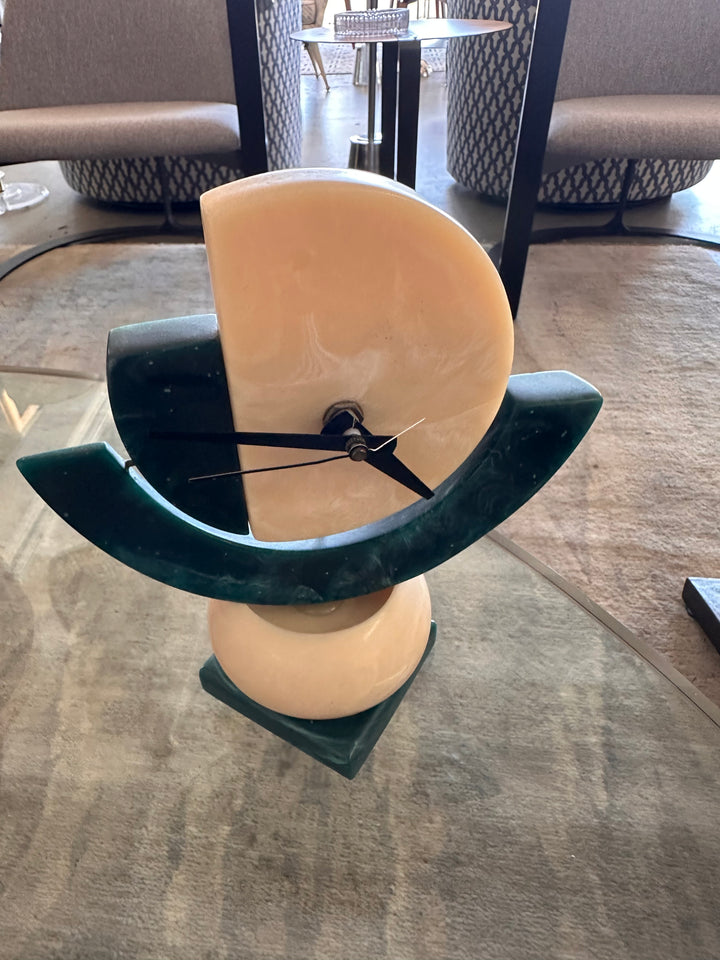 Post modern marble clock