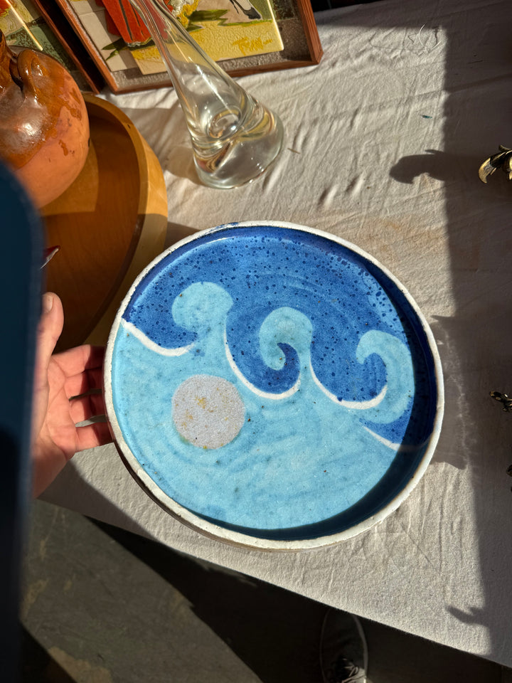 Ocean inspired Pottery platter