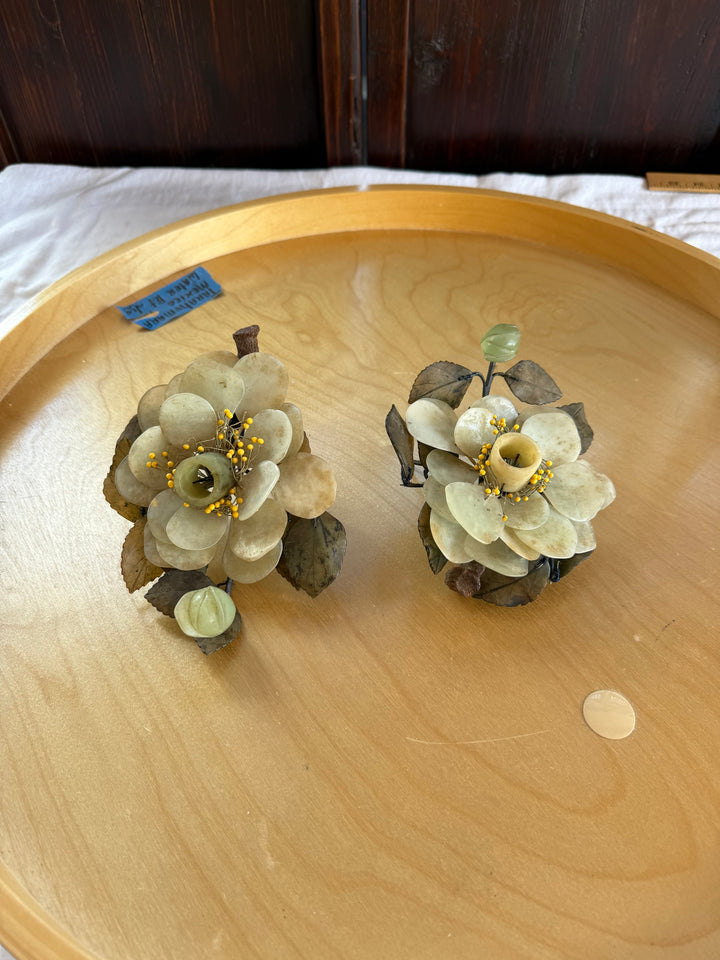 Pr Bonsai Jade candlesticks