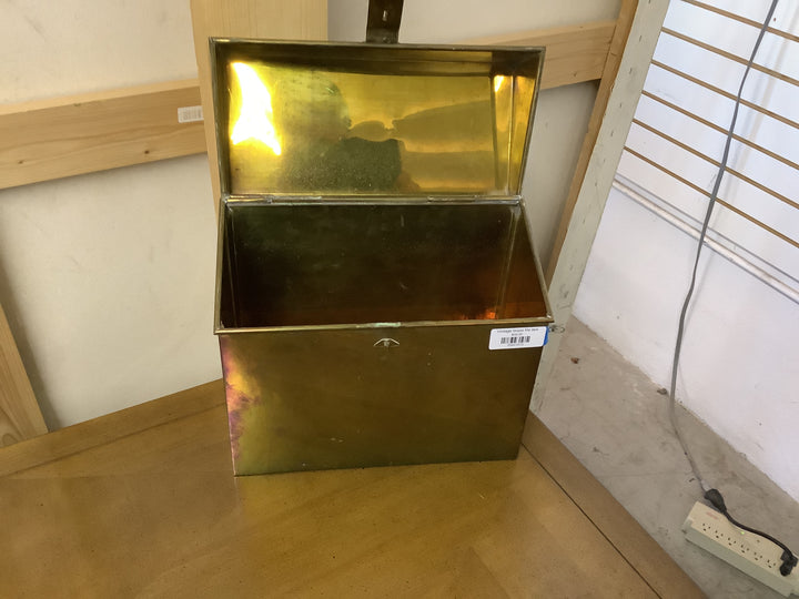 Vintage brass file box