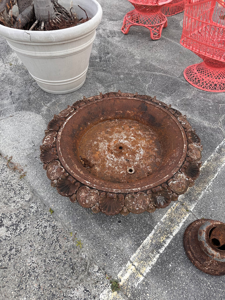 5pc Cast iron fountain set As Is