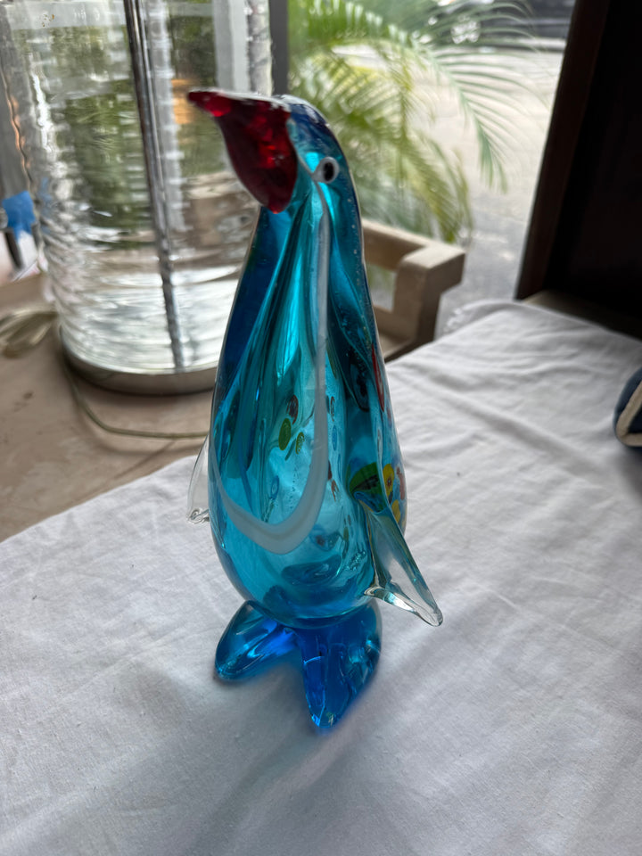 Murano style Penguin sculpture