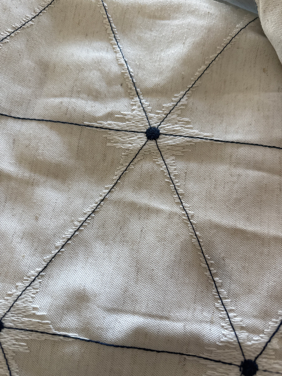 Pr Diamond pattern B/W curtains – Jasper Kane Designs