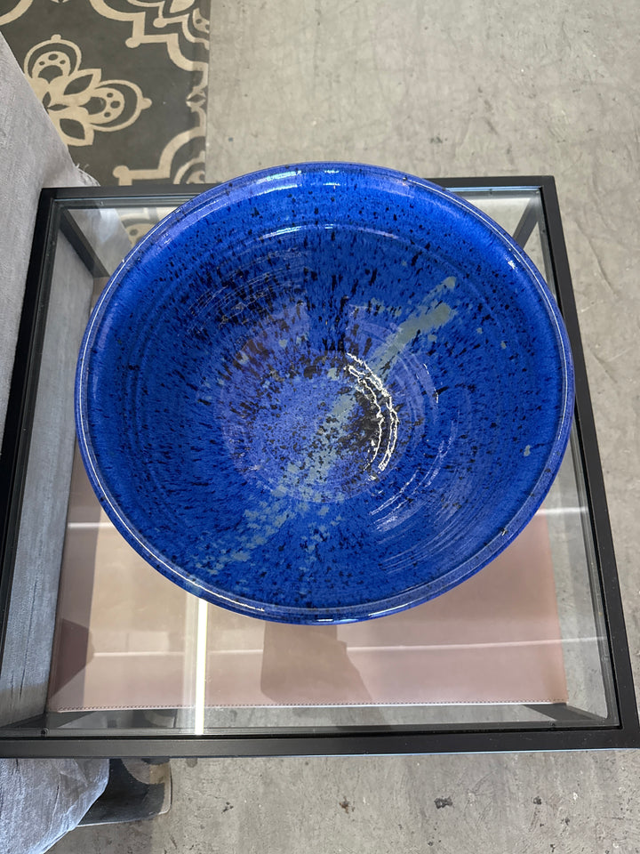 Lg. Ceramic blue bowl