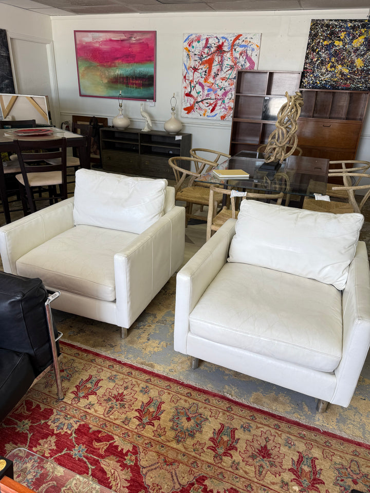 Pr. Bradington Young Leather club chairs