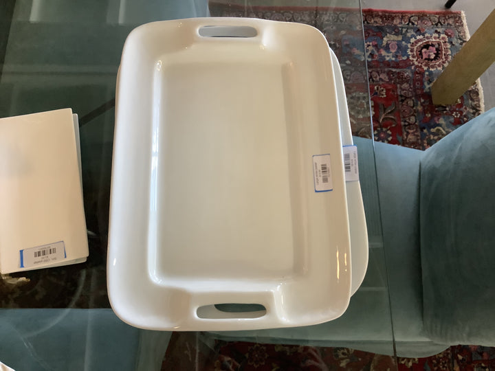 Large white platter