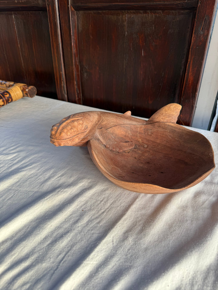 Carved Whale bowl