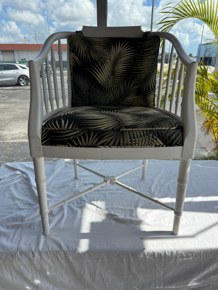 Drexel heritage faux bamboo arm chair