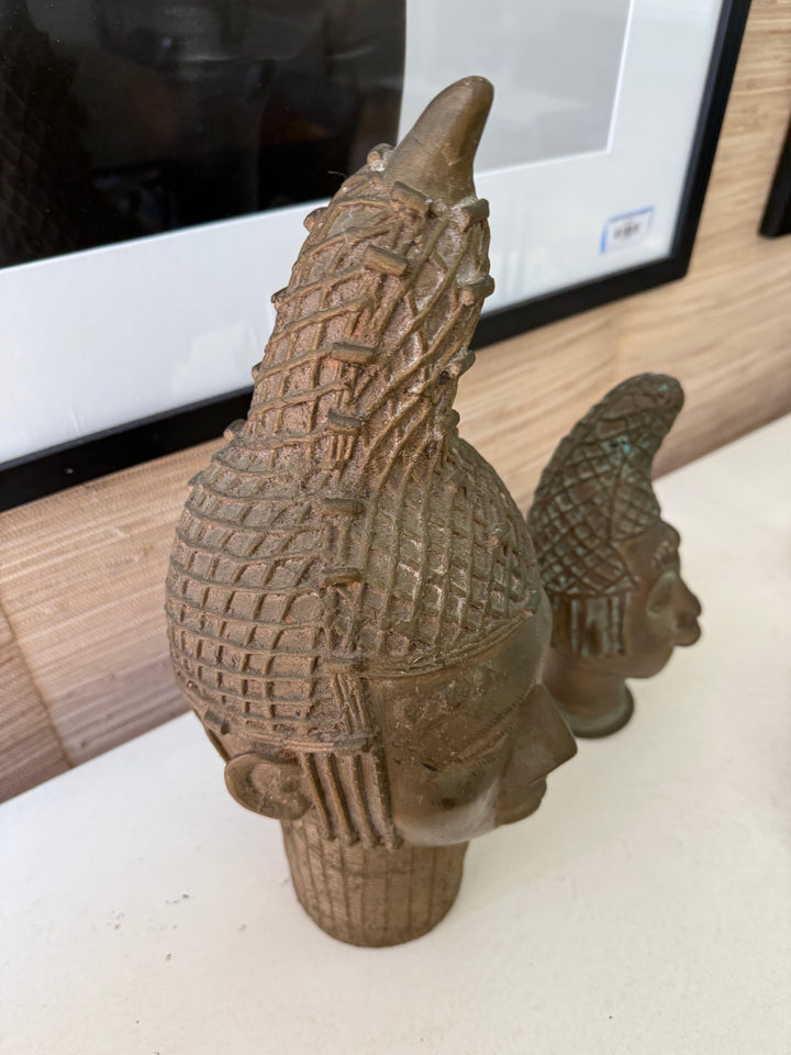 Benin bronze queen head