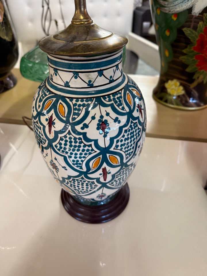 Moorish style table lamp