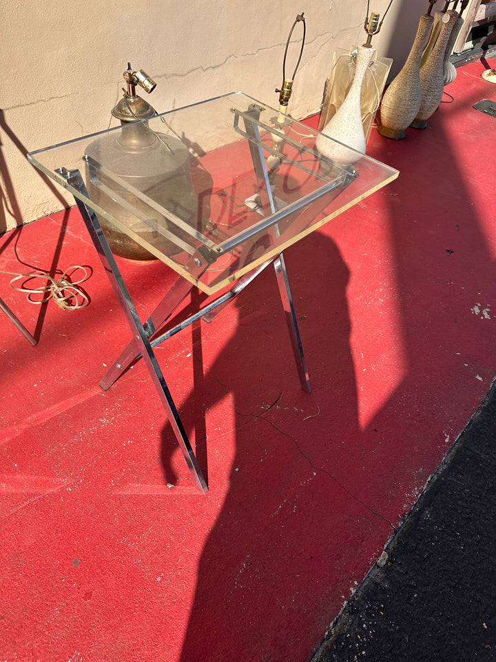 Lucite folding table