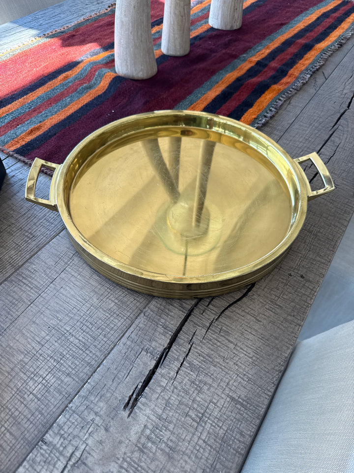 Brass finish Round tray