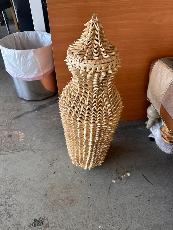 Boho style woven vase