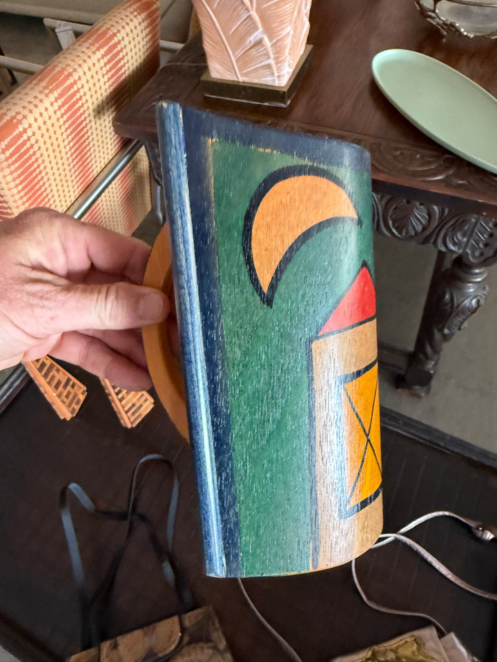 Wood Pitcher Memphis style