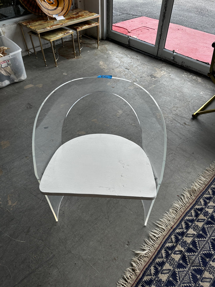 Lucite chair As Is