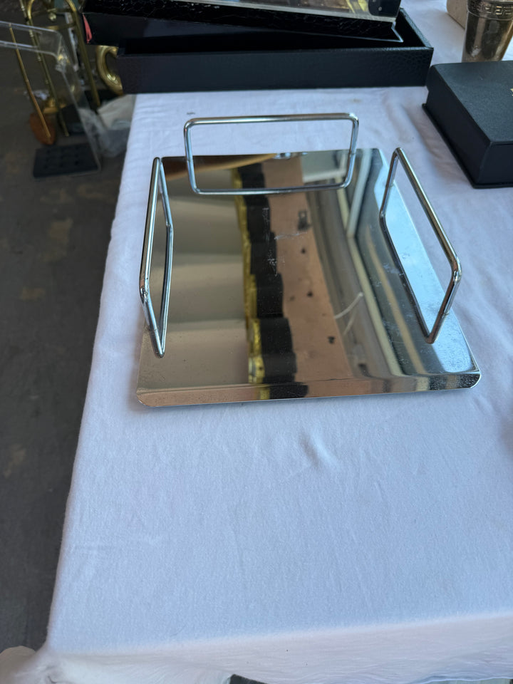 Chrome paper tray organizer