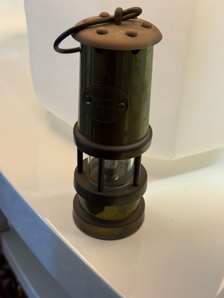 Antique small brass ship lantern