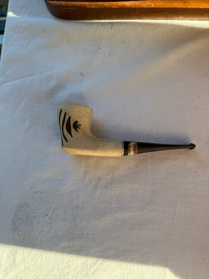 Signed ceramic pipe