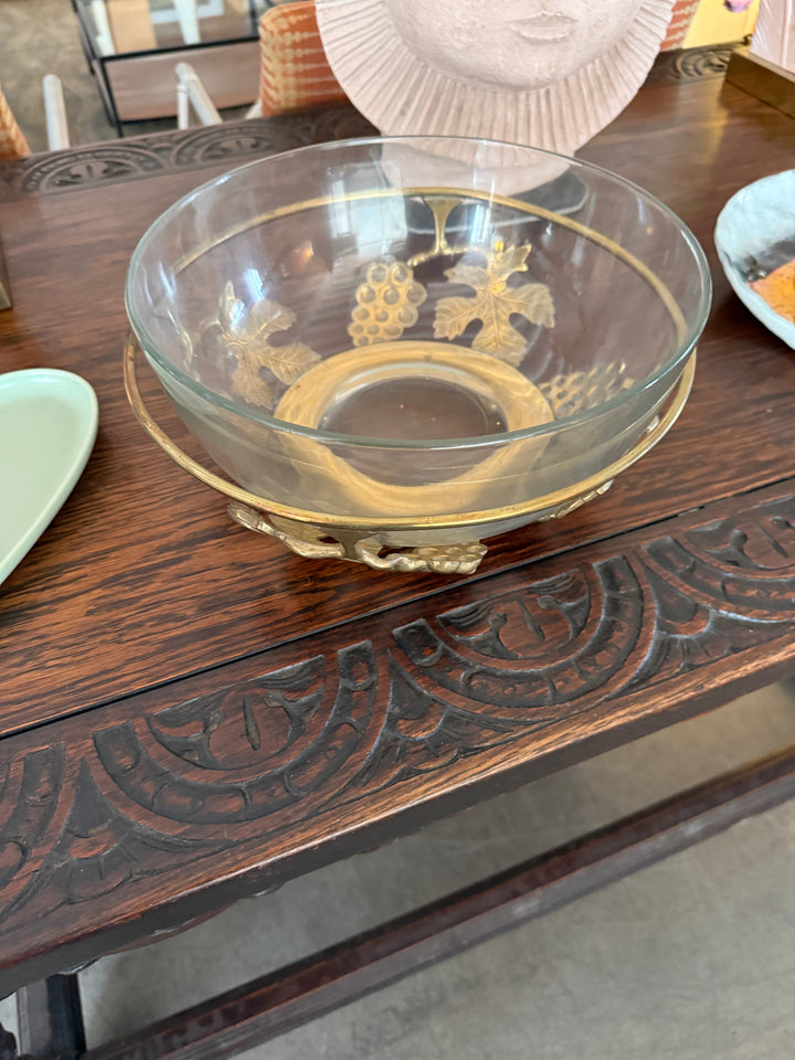 Fruit brass bowl set