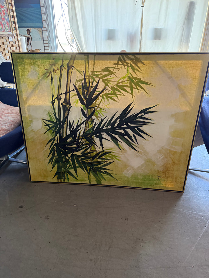 Lg Vintage Bamboo Art by Wing Lee