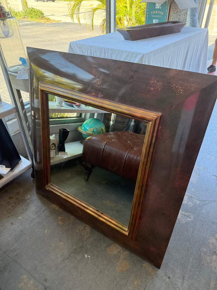 Lacquered brass mirror