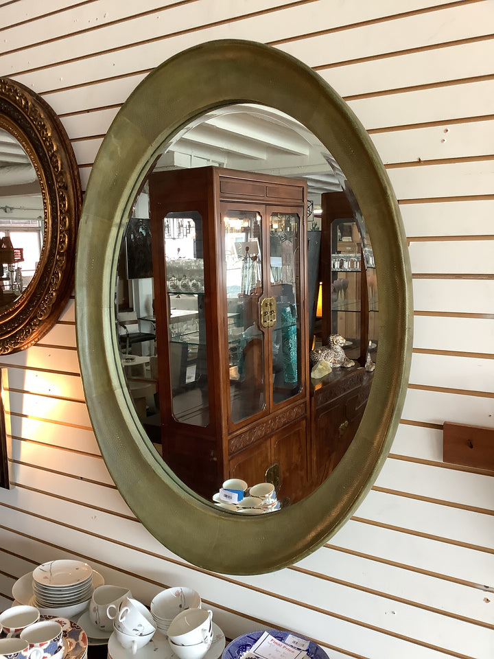 Faux Shagreen Mirror