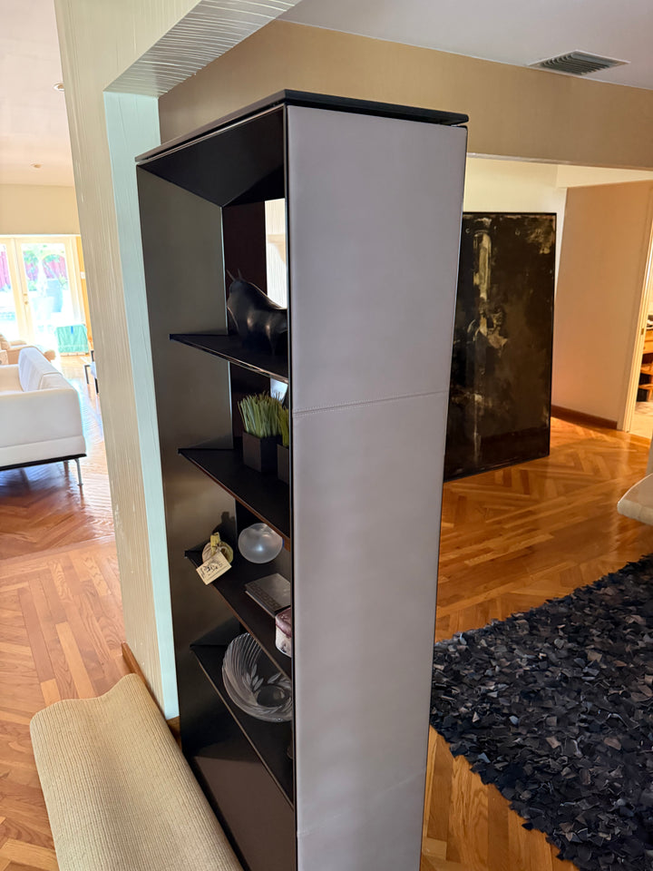 Tall steel bookcase