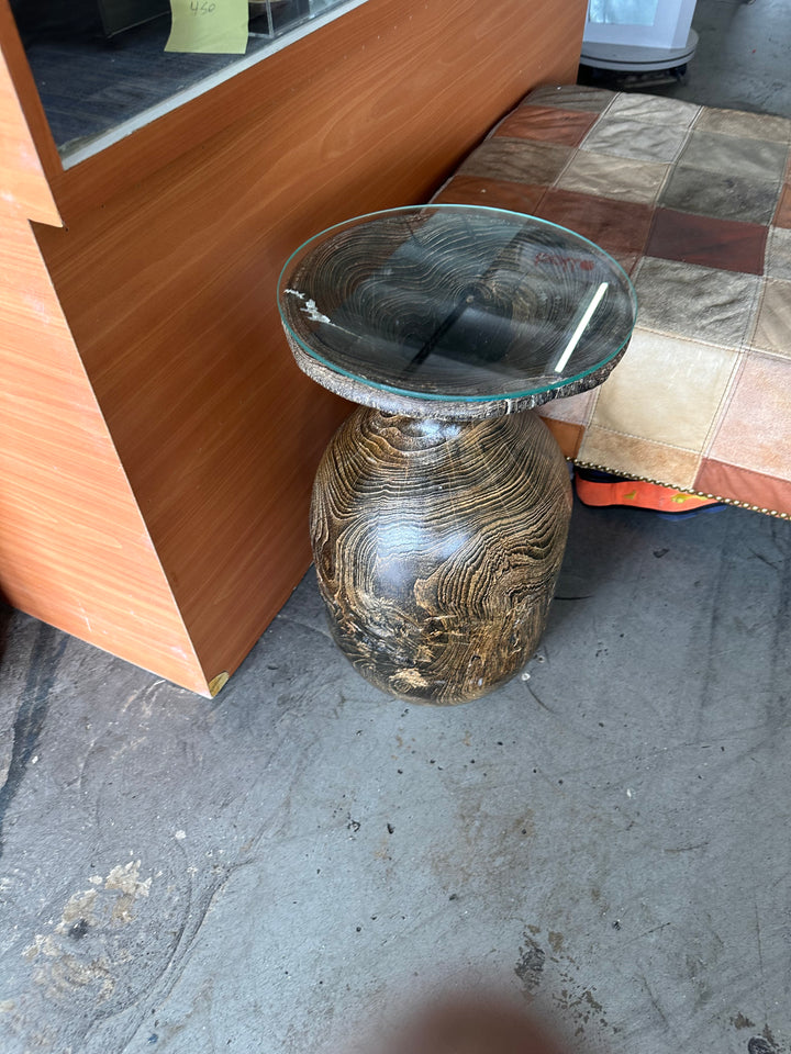 Rustic wood base/side table