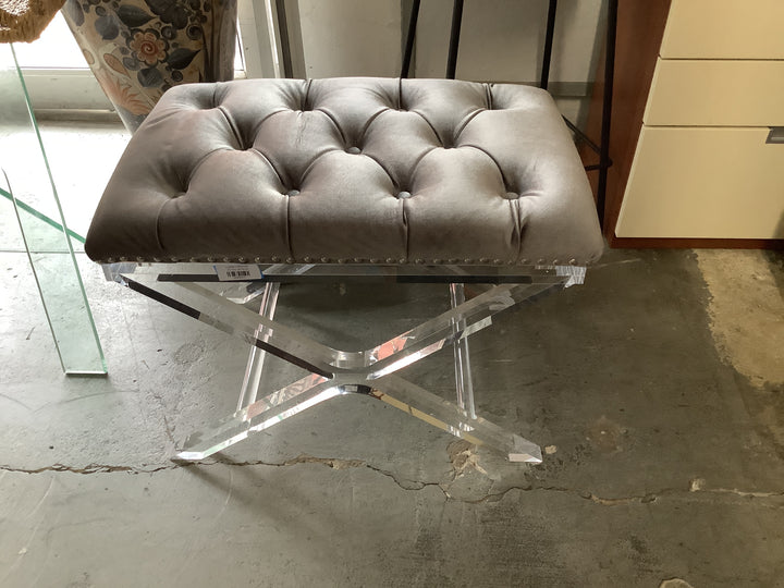 Lucite Ottoman