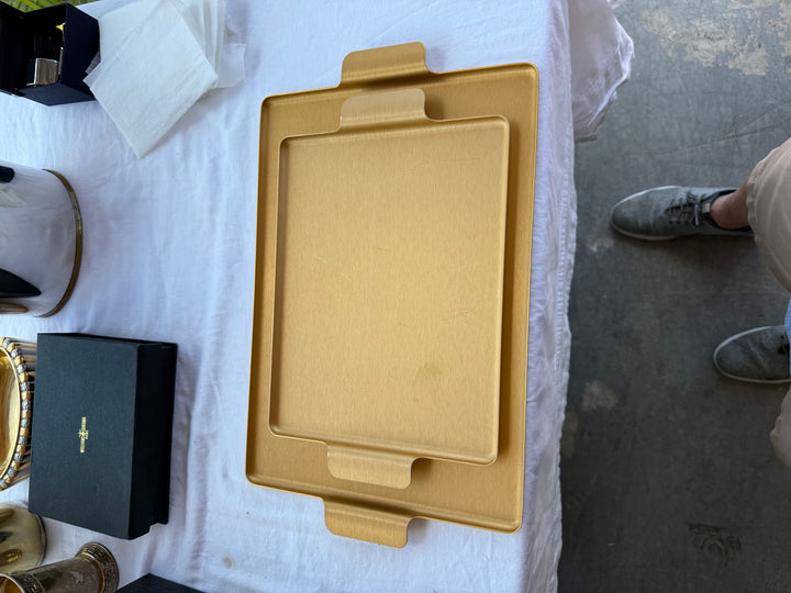 2pc Rectangular tray set