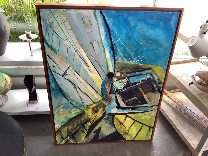 Sail Boat Signed Art