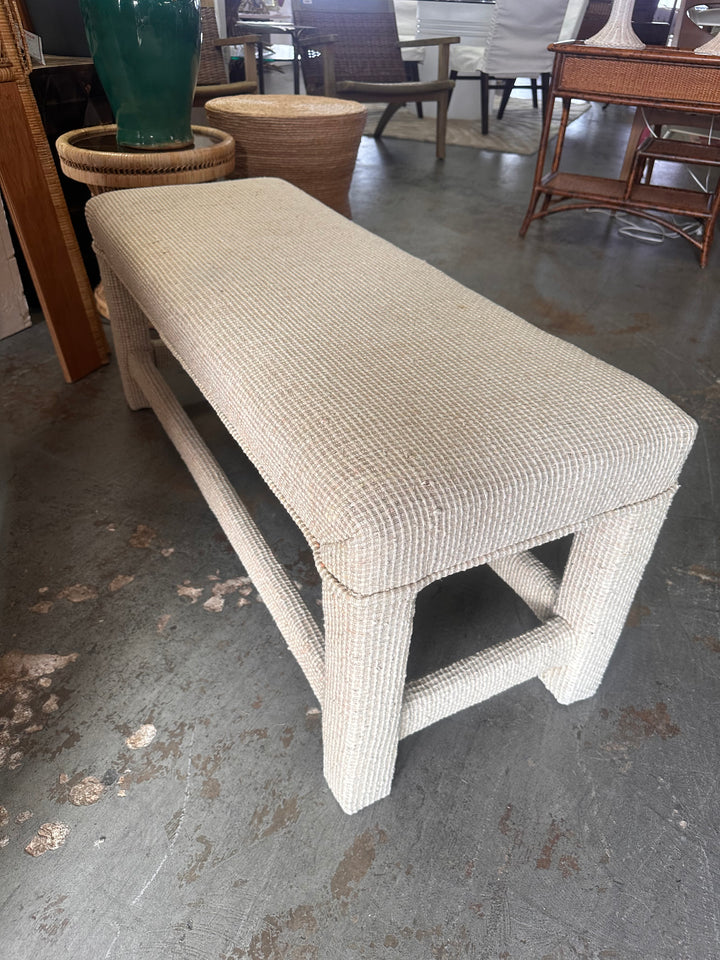 Parson style cloth bench