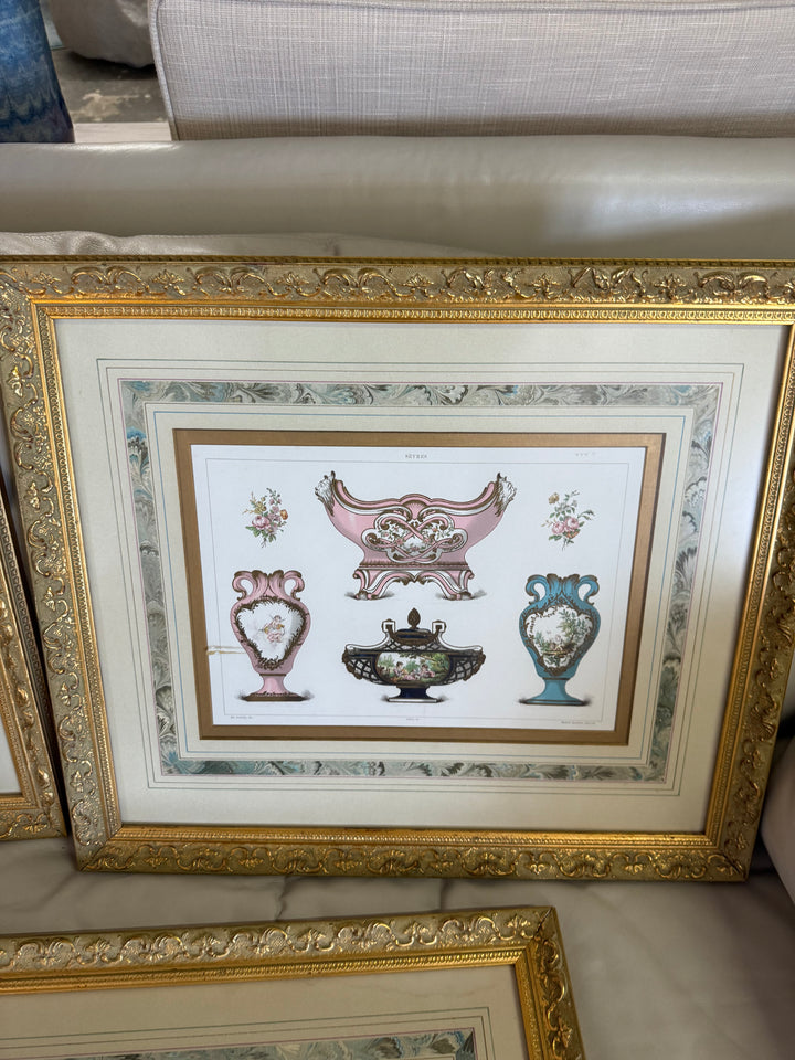Set/4 Sevre prints