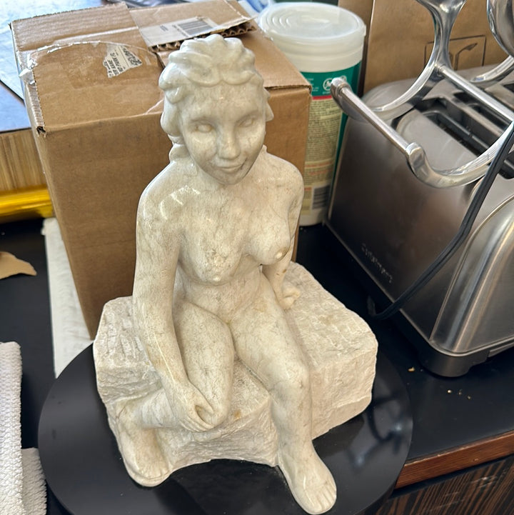 Female marble sculpture