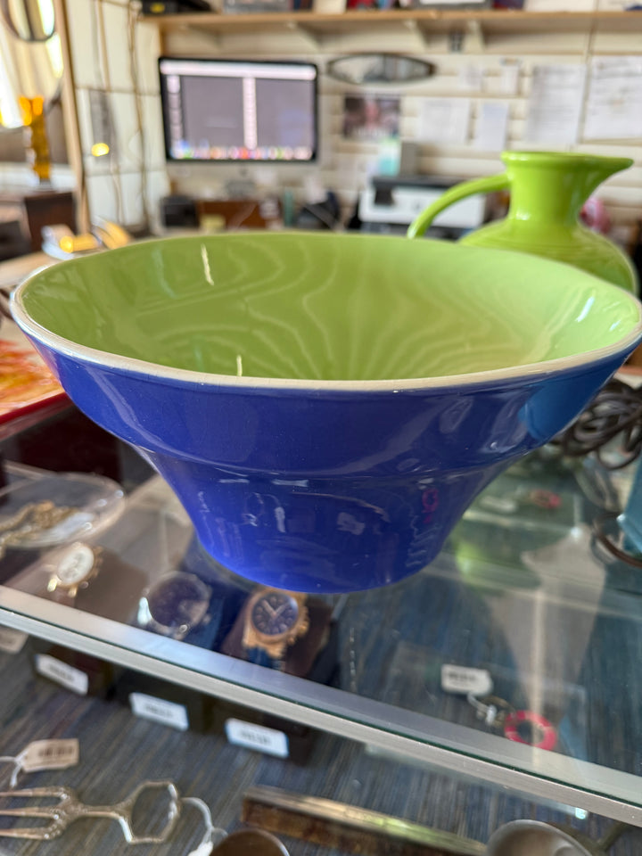 Green blue Italian bowl