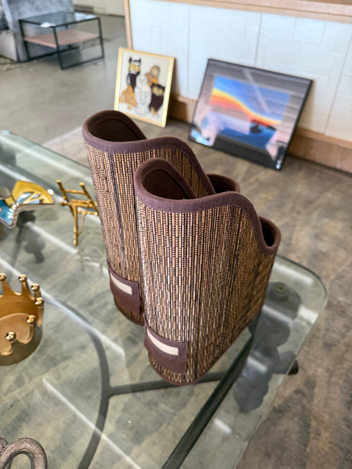 Raffia file organizer