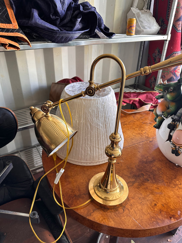 Brass desk lamp