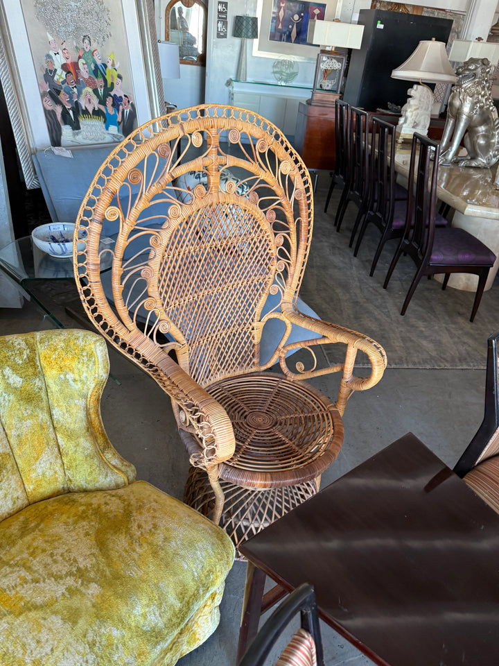 Pr Peacock arm chairs