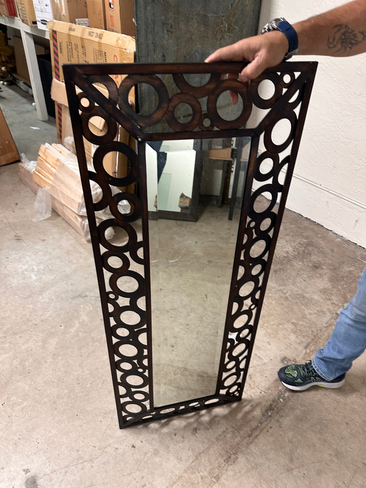 Bronze finish mirror