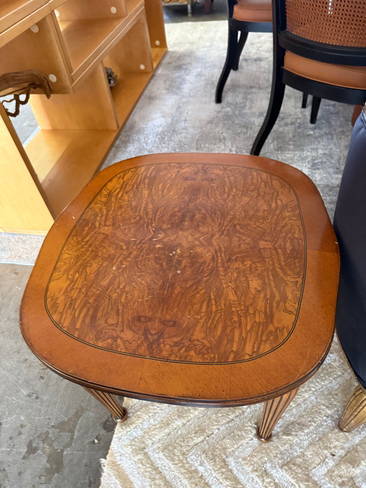 Vintage side table with groove legs