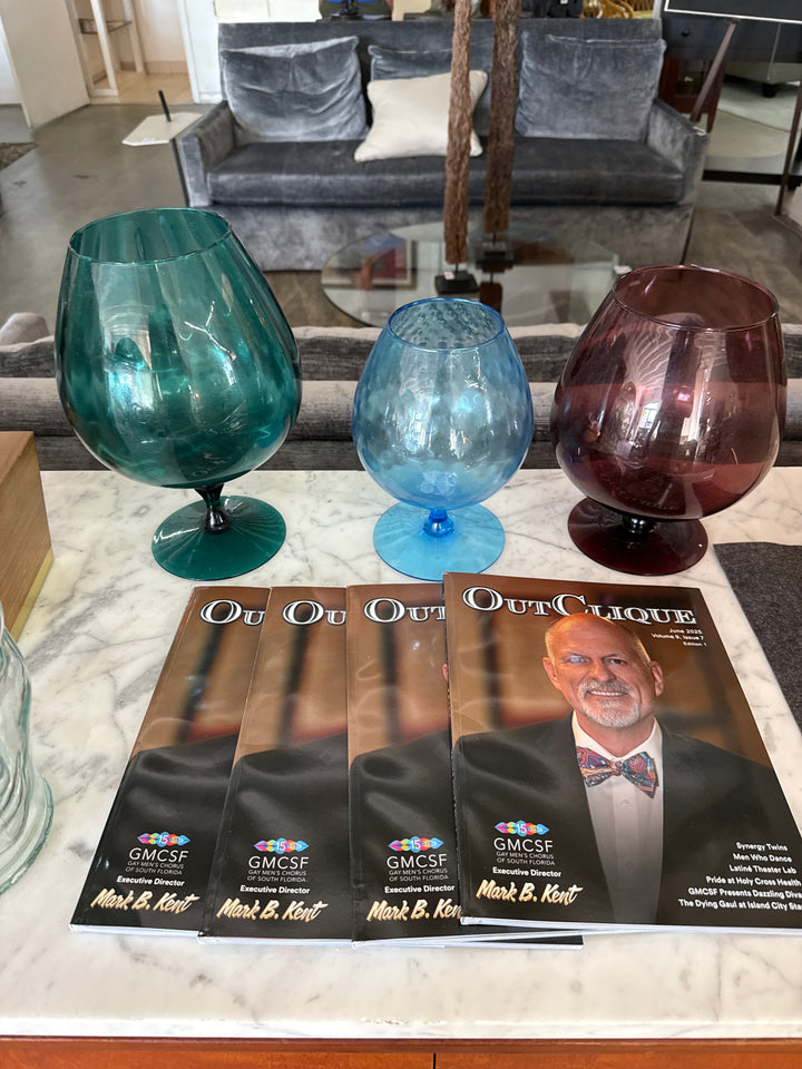 Various Pedestal vintage glass bowls