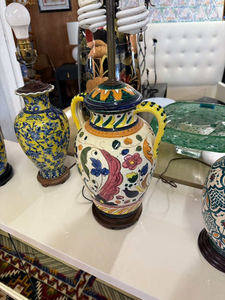 Colorful lamp with handles